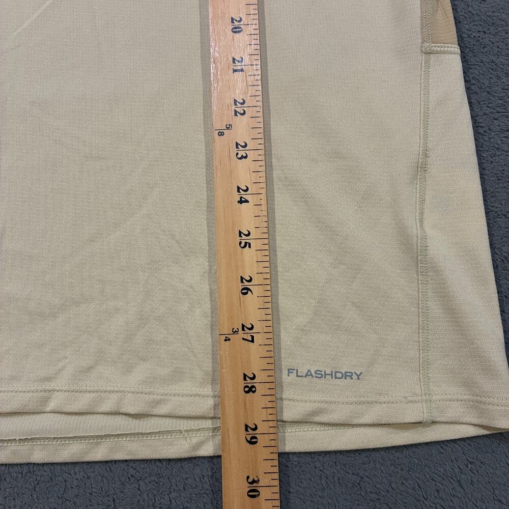 The North Face 24/7 Beige Khaki FlashDry Short Sleeve Crewneck T-Shirt Mens Sz L - Picture 4 of 7